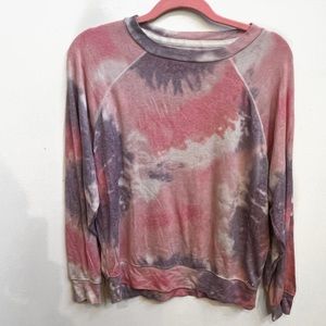 pink and purple sweatshirt